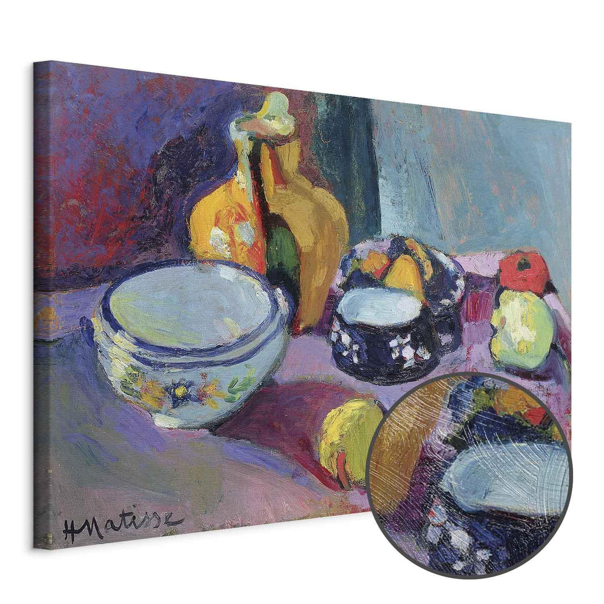Leinwandbild - Henri Matisse – Dishes and Fruit