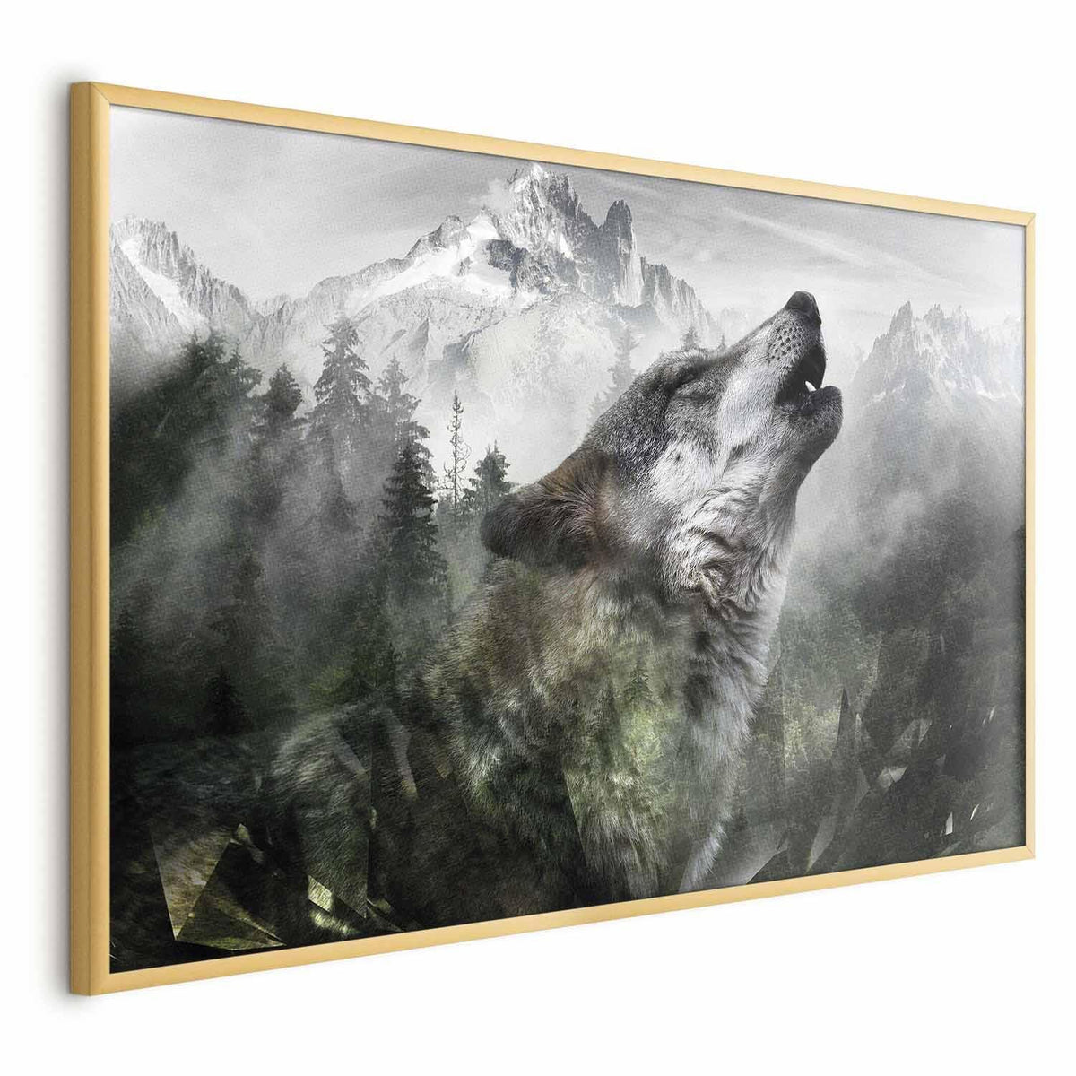 Poster - Howling Wolf