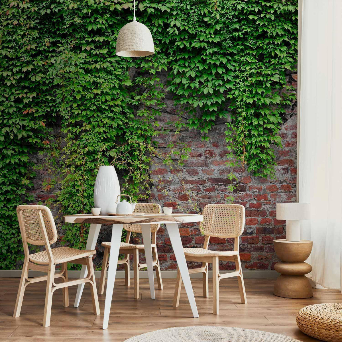Fototapete - Brick and ivy