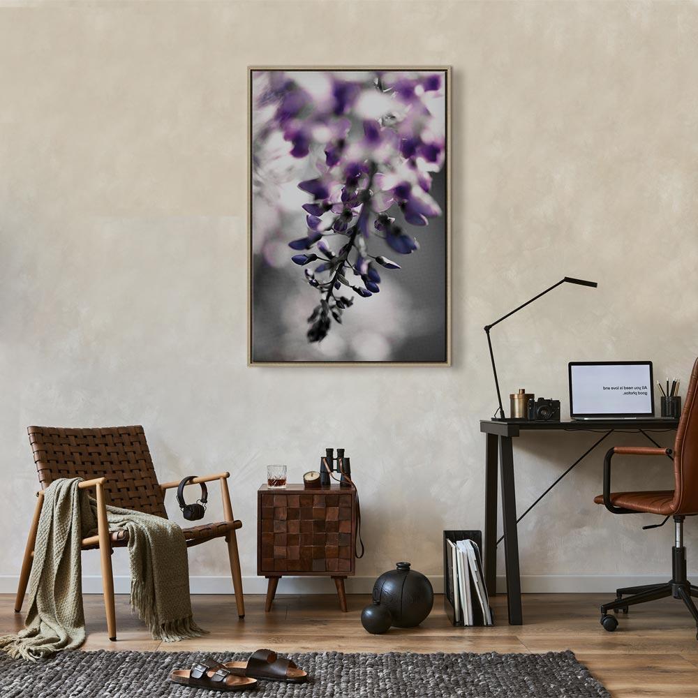 Leinwandbild - Violet Ringtones (1 Part) Vertical
