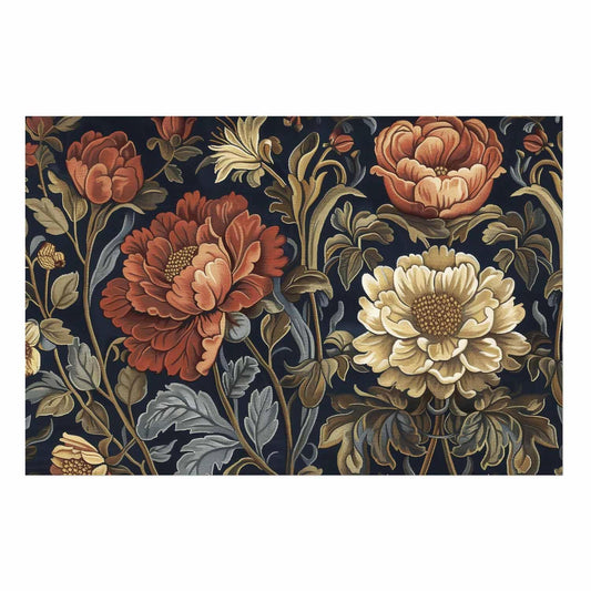 Poster - Tapestry Large Retro Flowers