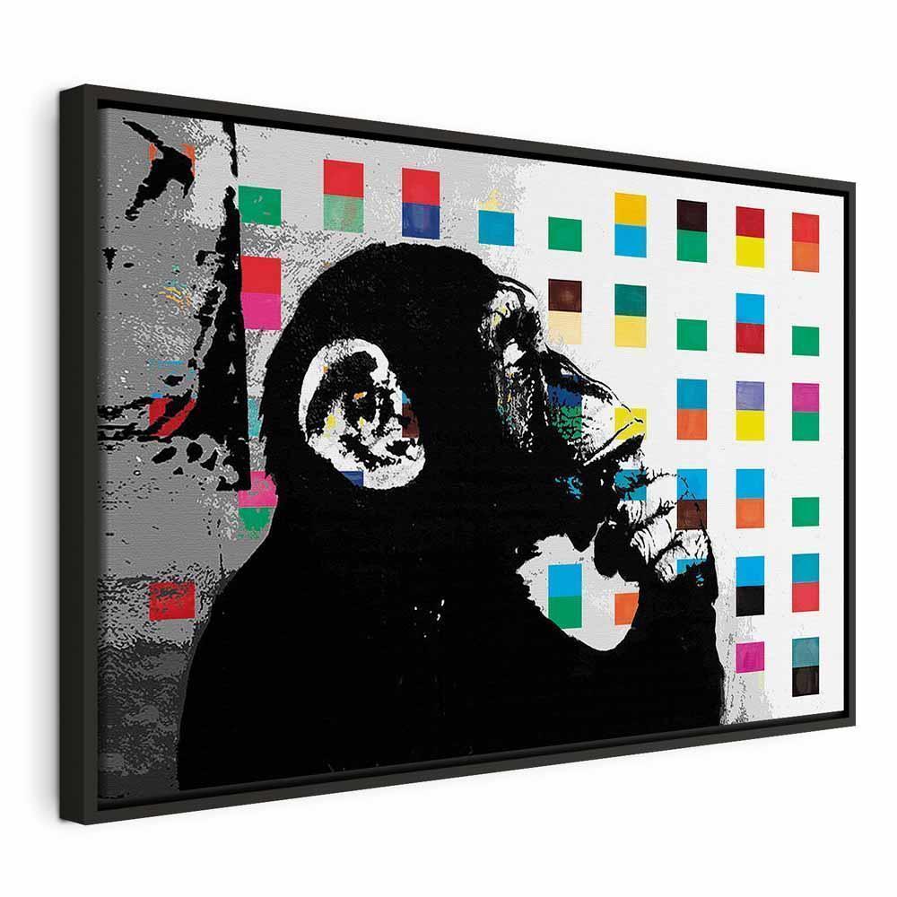 Leinwandbild - Banksy The Thinker Monkey