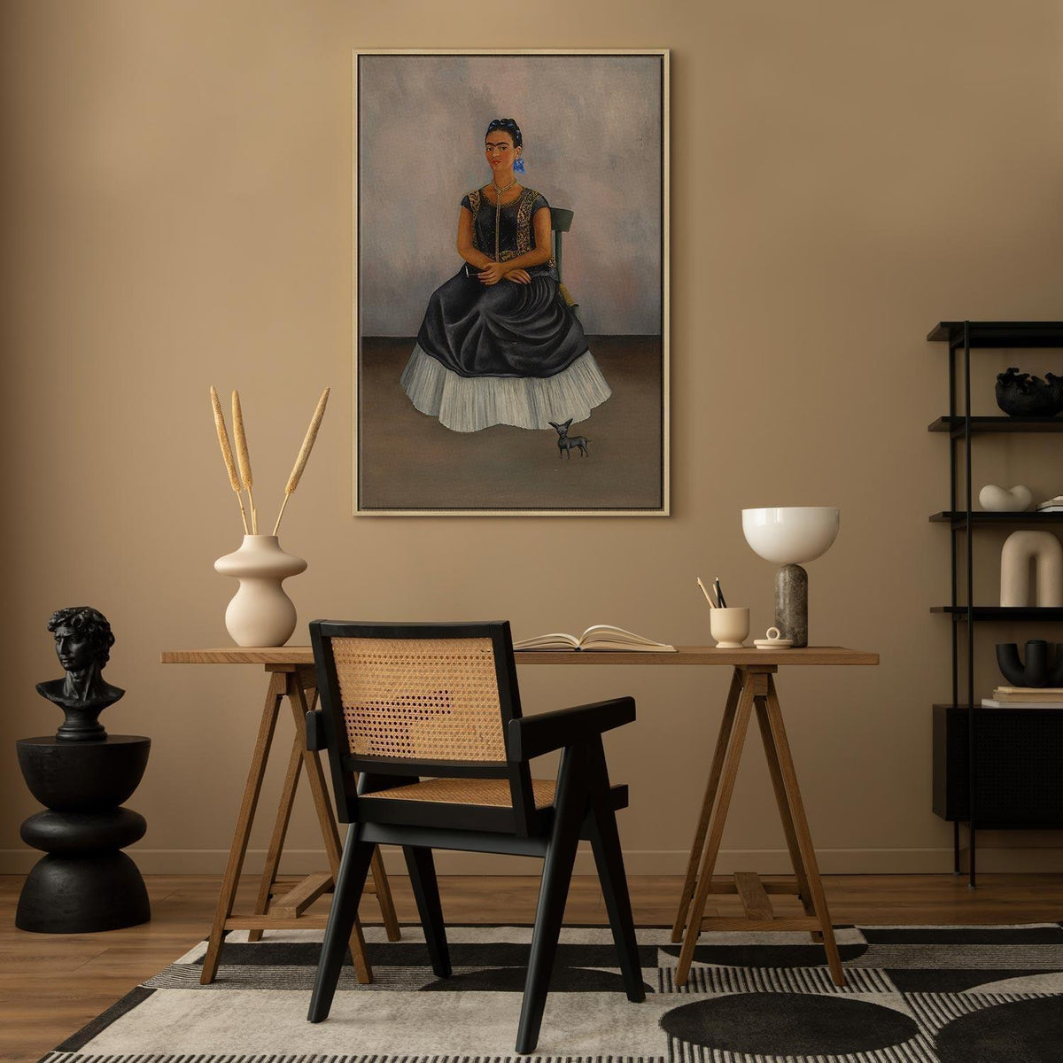 Leinwandbild - Frida Kahlo – Itzcuintli Dog with Me