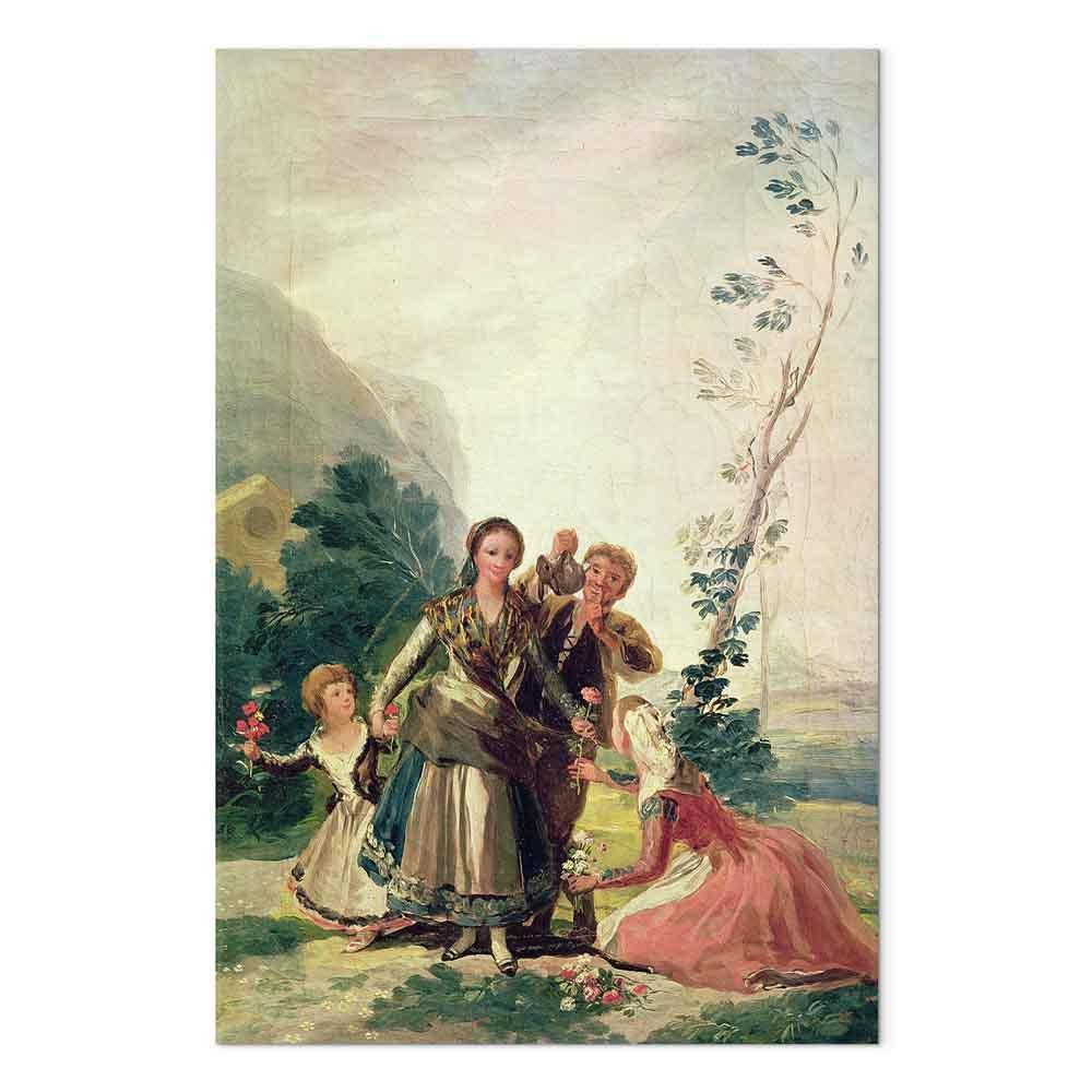 Leinwandbild - Francisco Goya – Spring or the Flower Seller