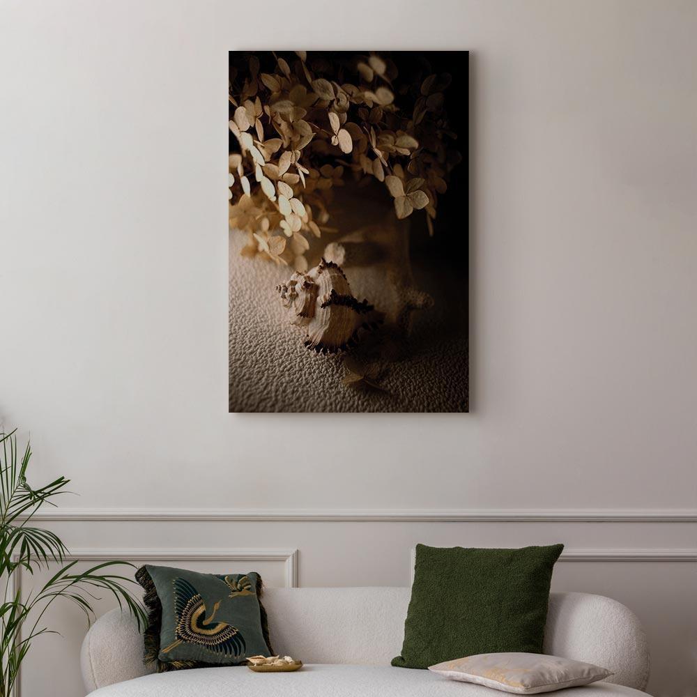 Leinwandbild - Humming Seashell (1 Part) Vertical