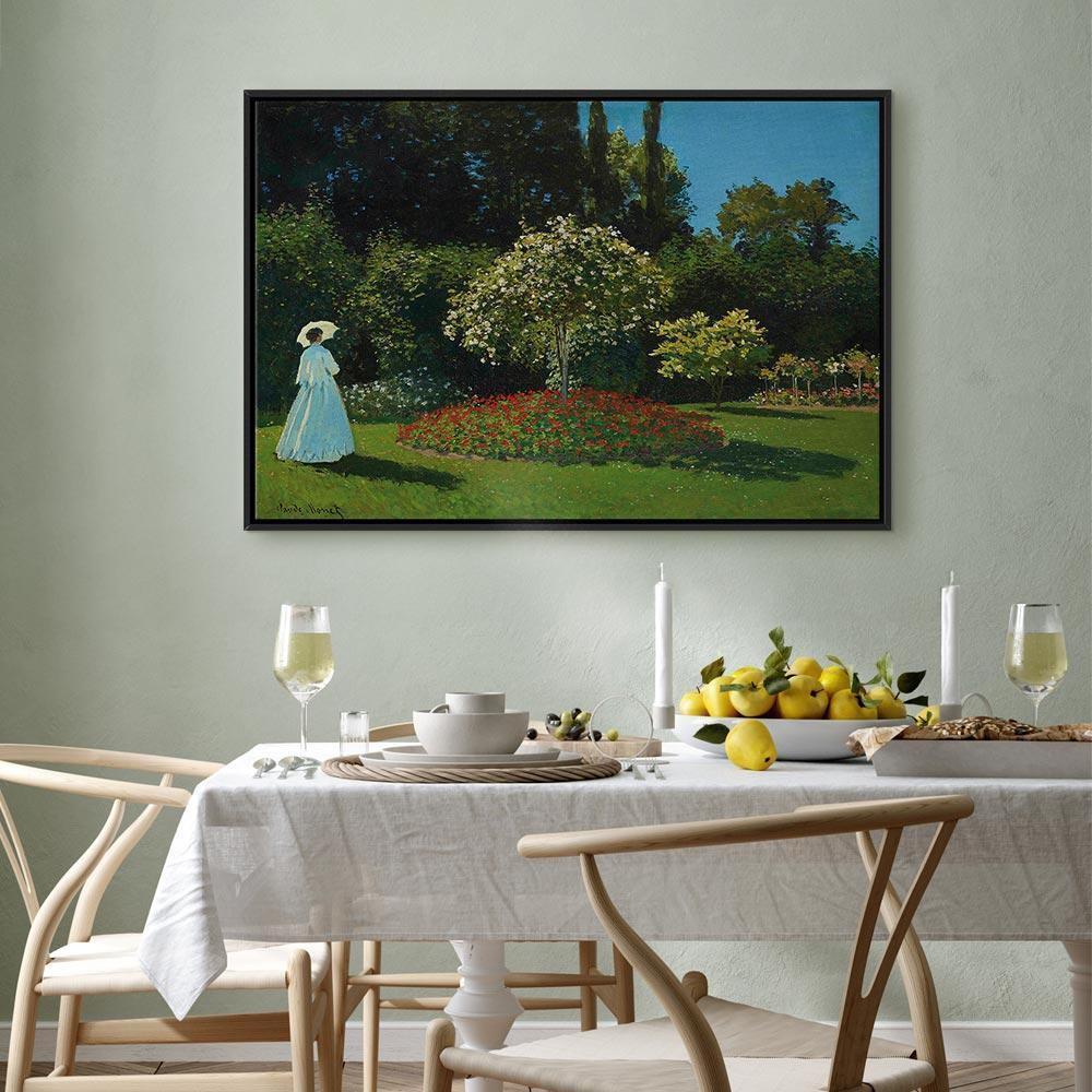 Leinwandbild - Claude Monet – Woman in the Garden