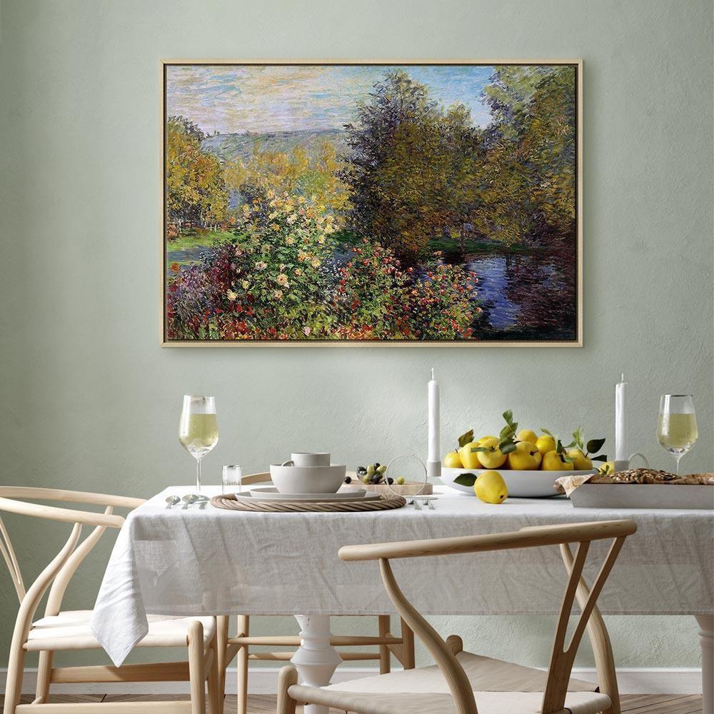 Leinwandbild - Claude Monet – Garden at Montgeron (detail)