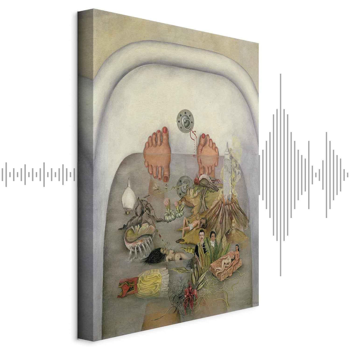Leinwandbild - Frida Kahlo – What the Water Gave Me