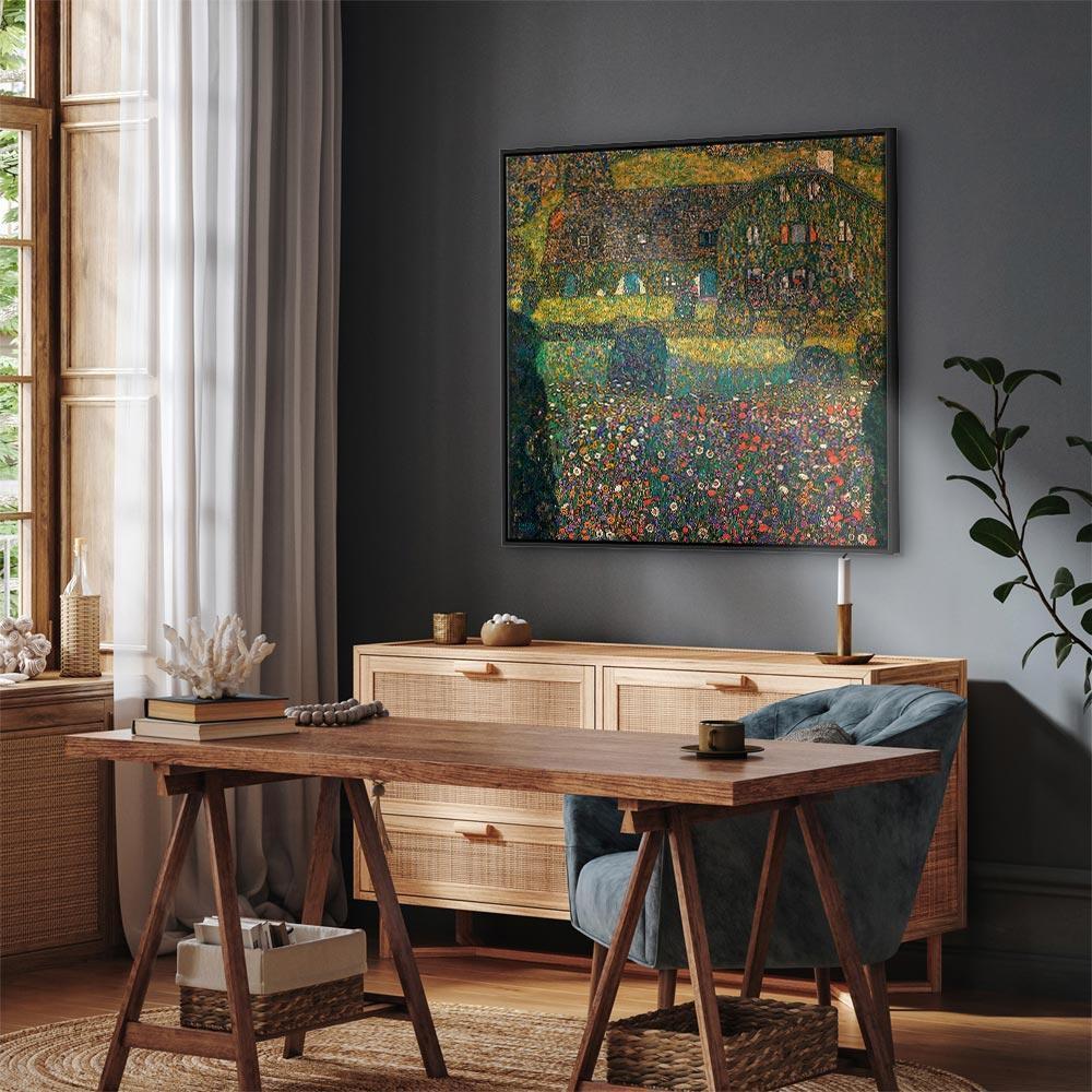 Leinwandbild - Gustav Klimt – Country House on the Attersee Lake