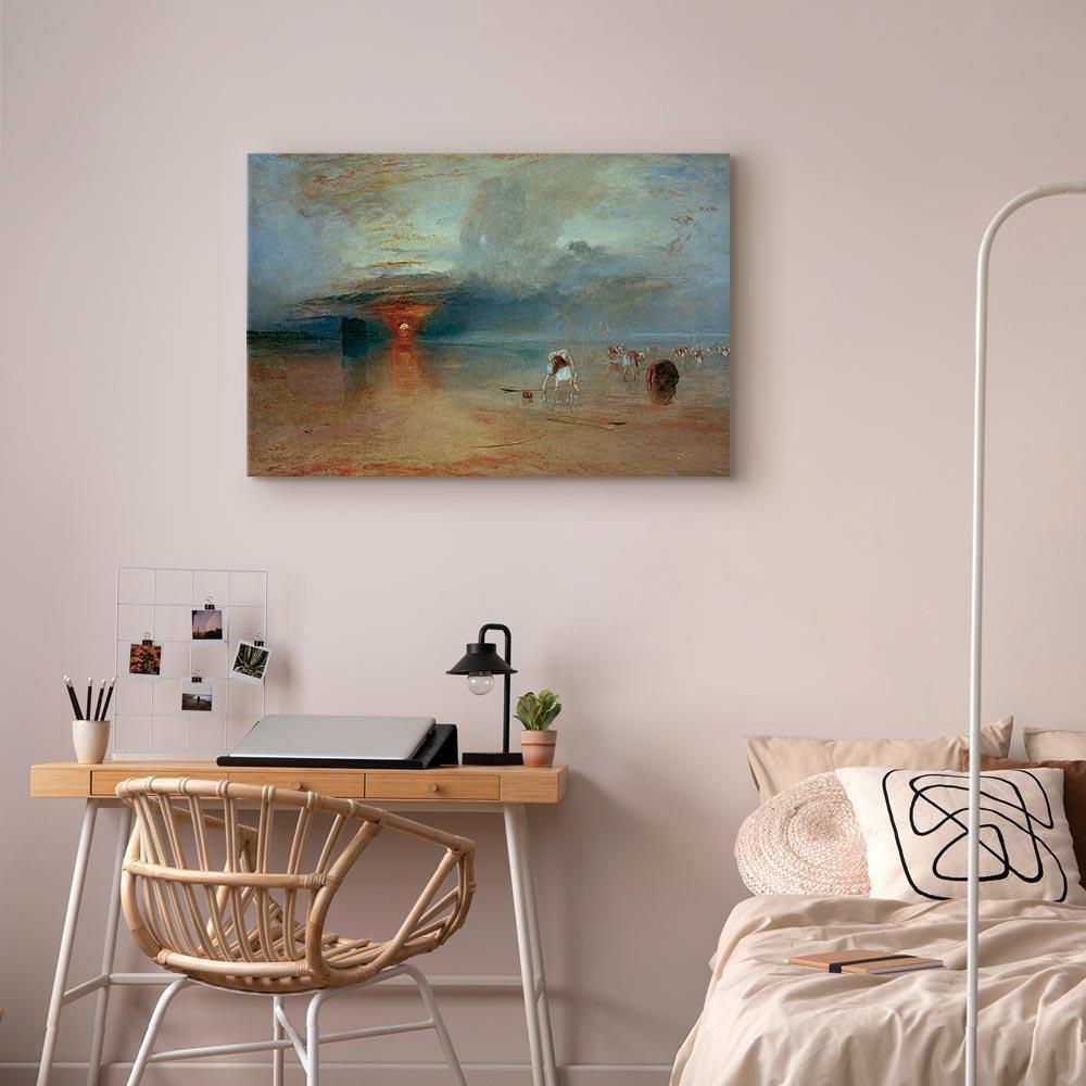 Leinwandbild - William Turner – Calais Sands at Low Water