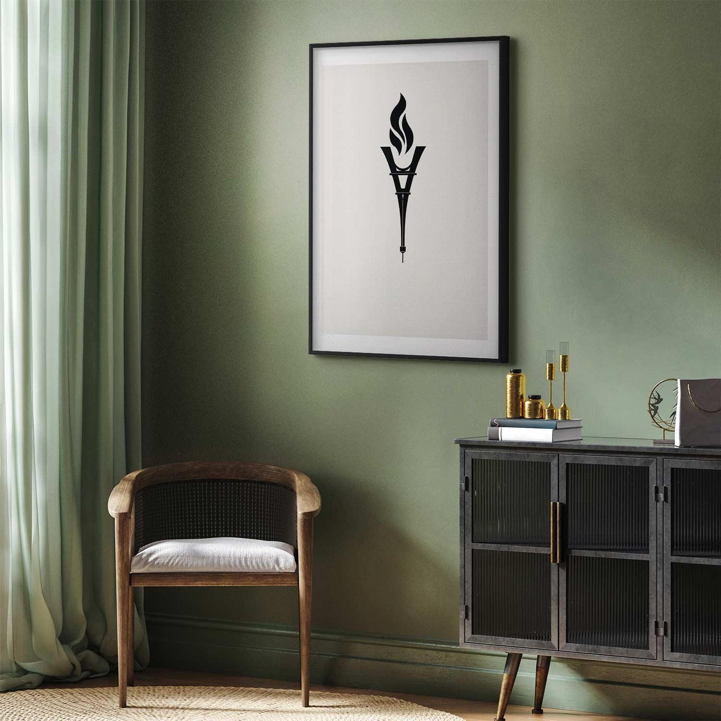 Poster - Torch Shaped Like the Eiffel Tower Artgeist