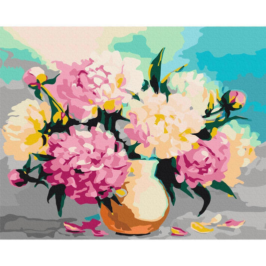 Malen nach Zahlen - Flowers in Vase