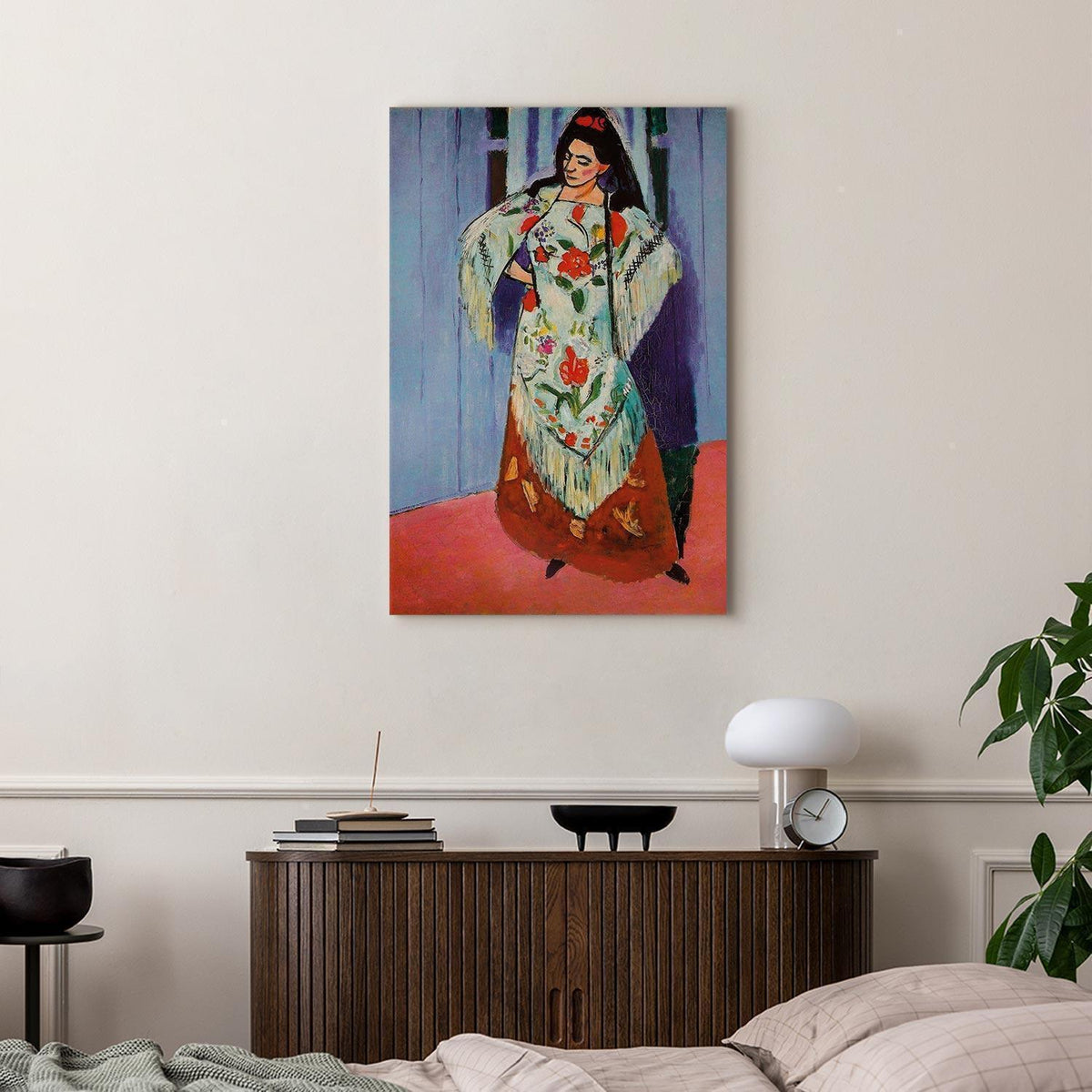 Leinwandbild - Henri Matisse – Madame Matisse with Manila Shawl