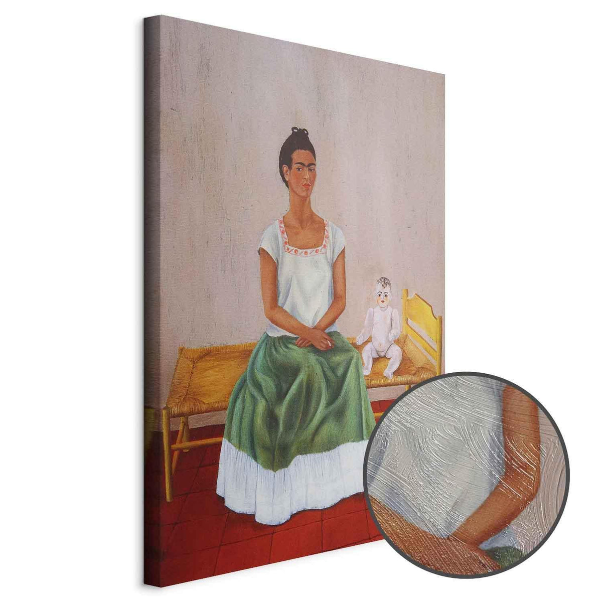 Leinwandbild - Frida Kahlo – Me and My Doll
