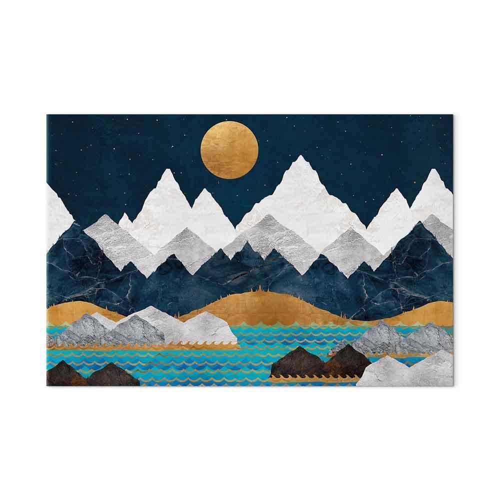 Leinwandbild - Night in the Mountains (1 Part) Wide