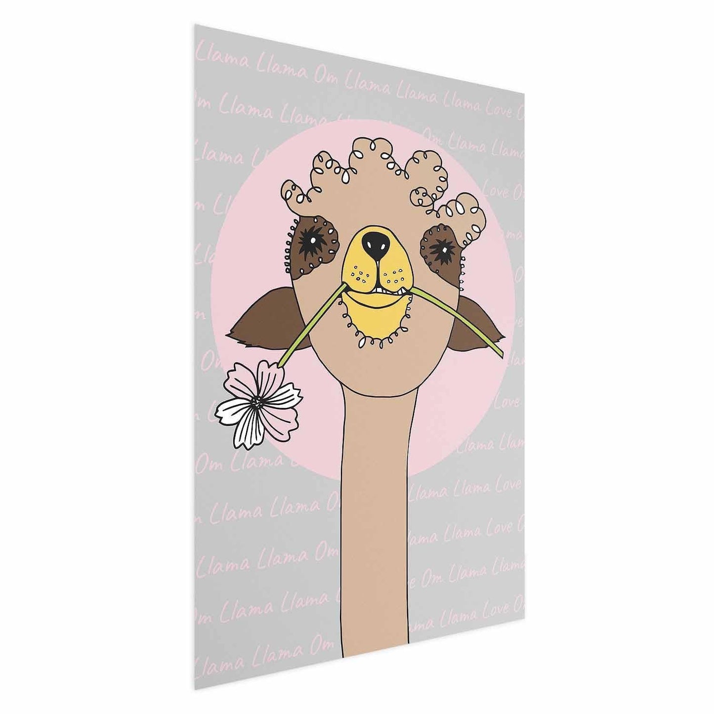 Poster - Cheerful Llama Artgeist