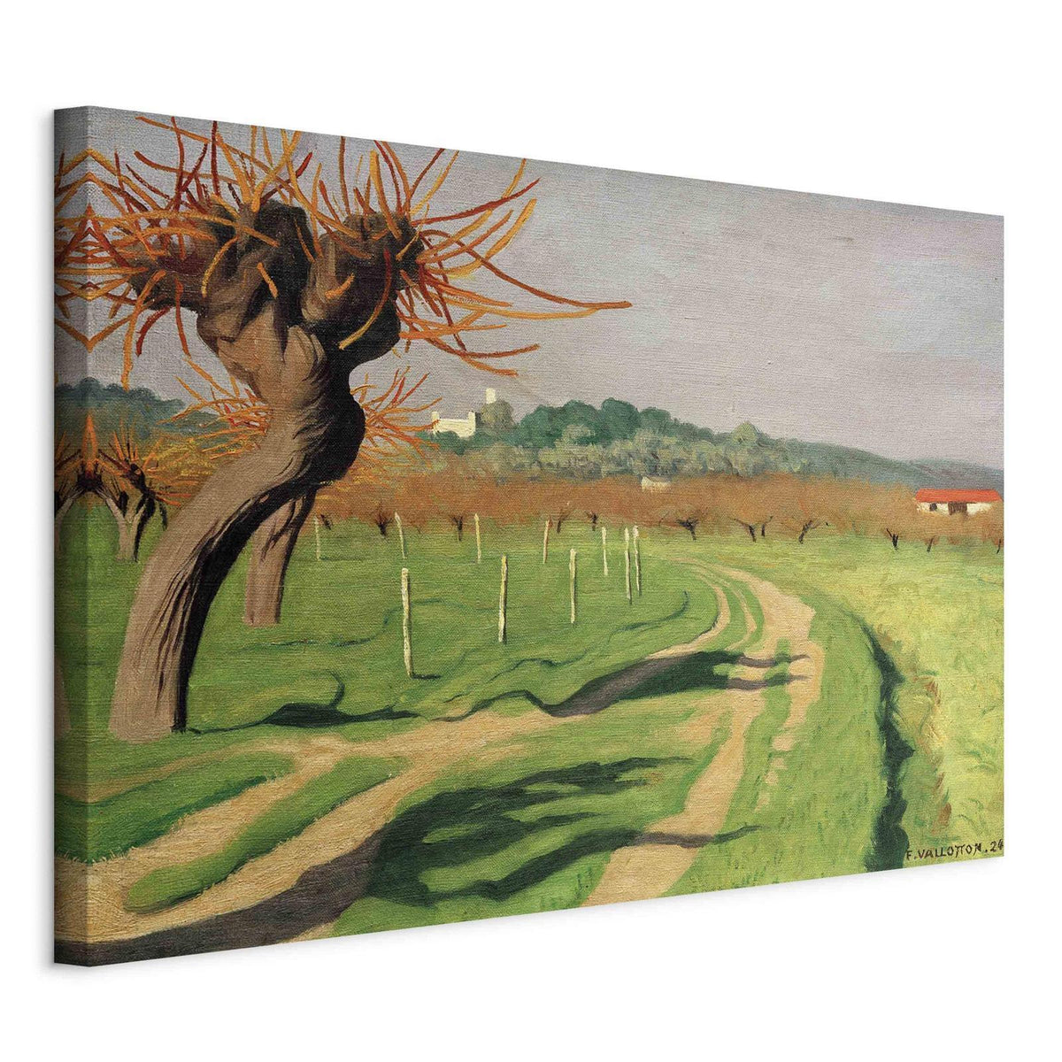 Leinwandbild - Félix Vallotton – Vallée de la Cagne