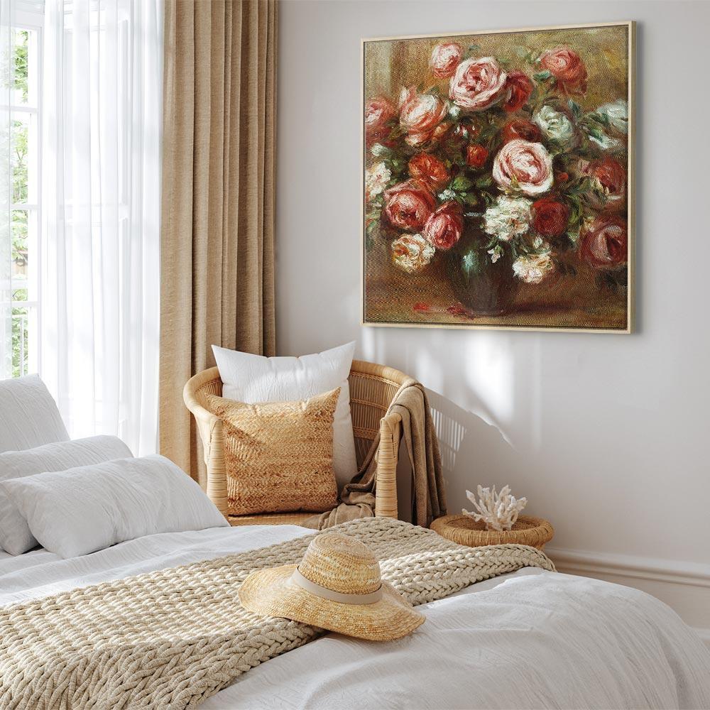 Leinwandbild - Pierre-Auguste Renoir – Still Life with Roses