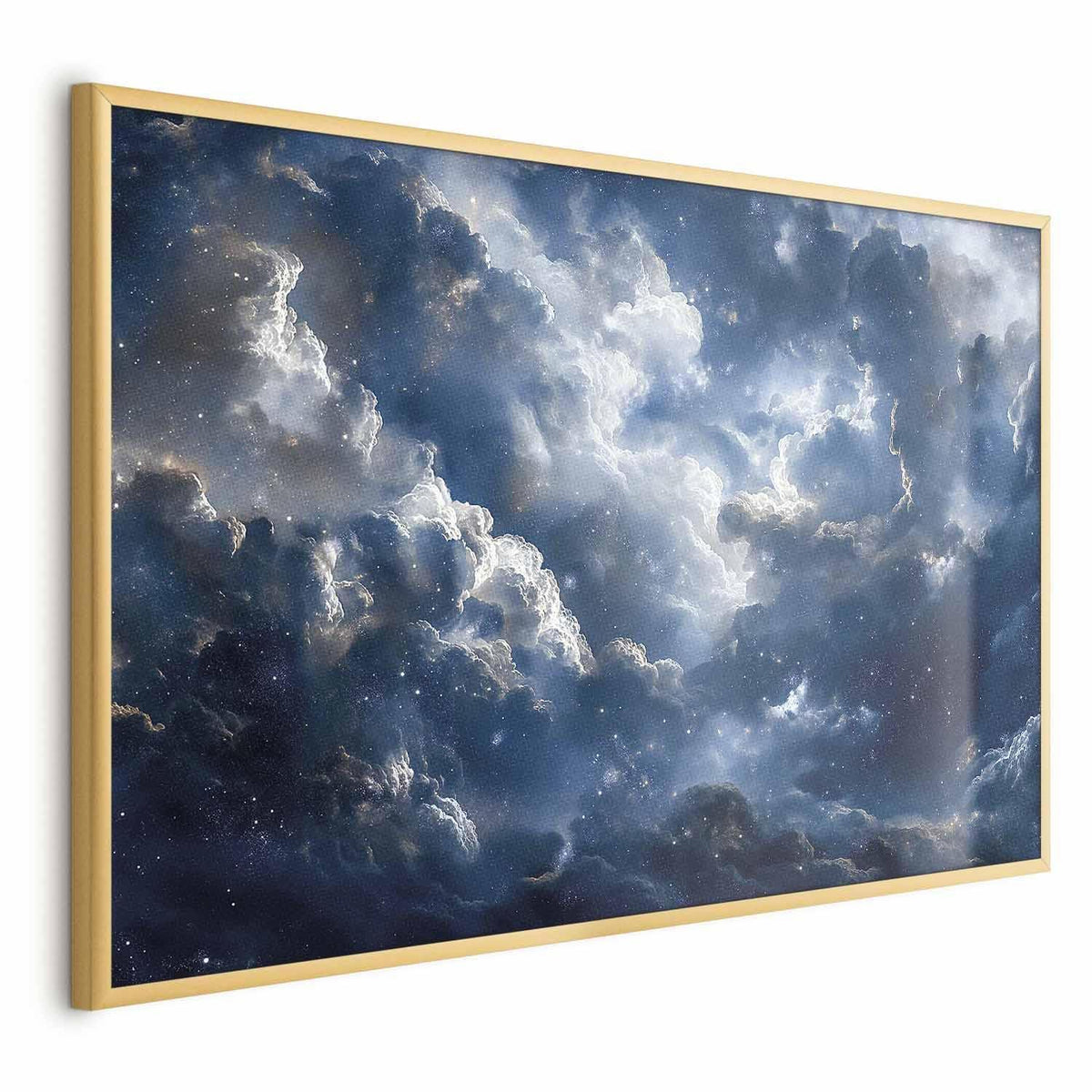 Poster - Astronomical Wonders: Clouds and Stars in Harmonious Union