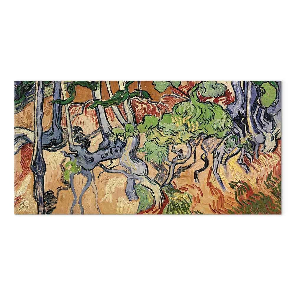 Leinwandbild - Vincent Van Gogh – Tree roots