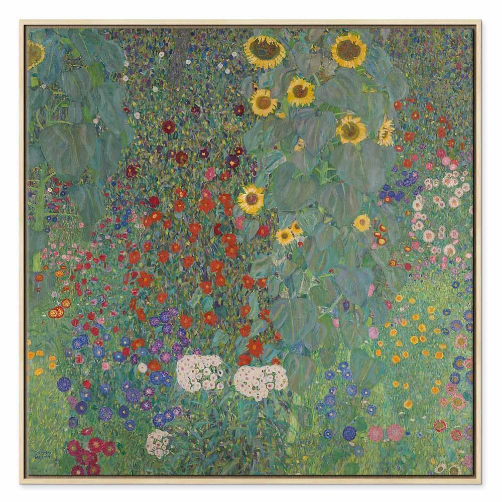Leinwandbild - Gustav Klimt – Farm garden with sunflowers