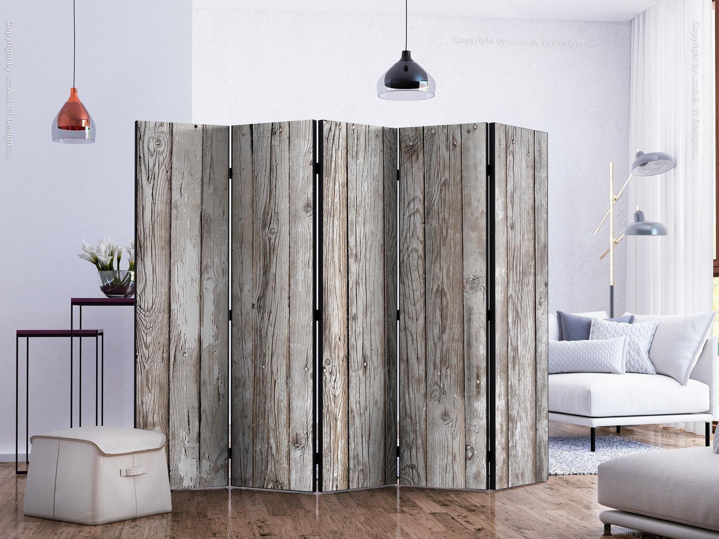 Paravent - Scandinavian Wood II Artgeist
