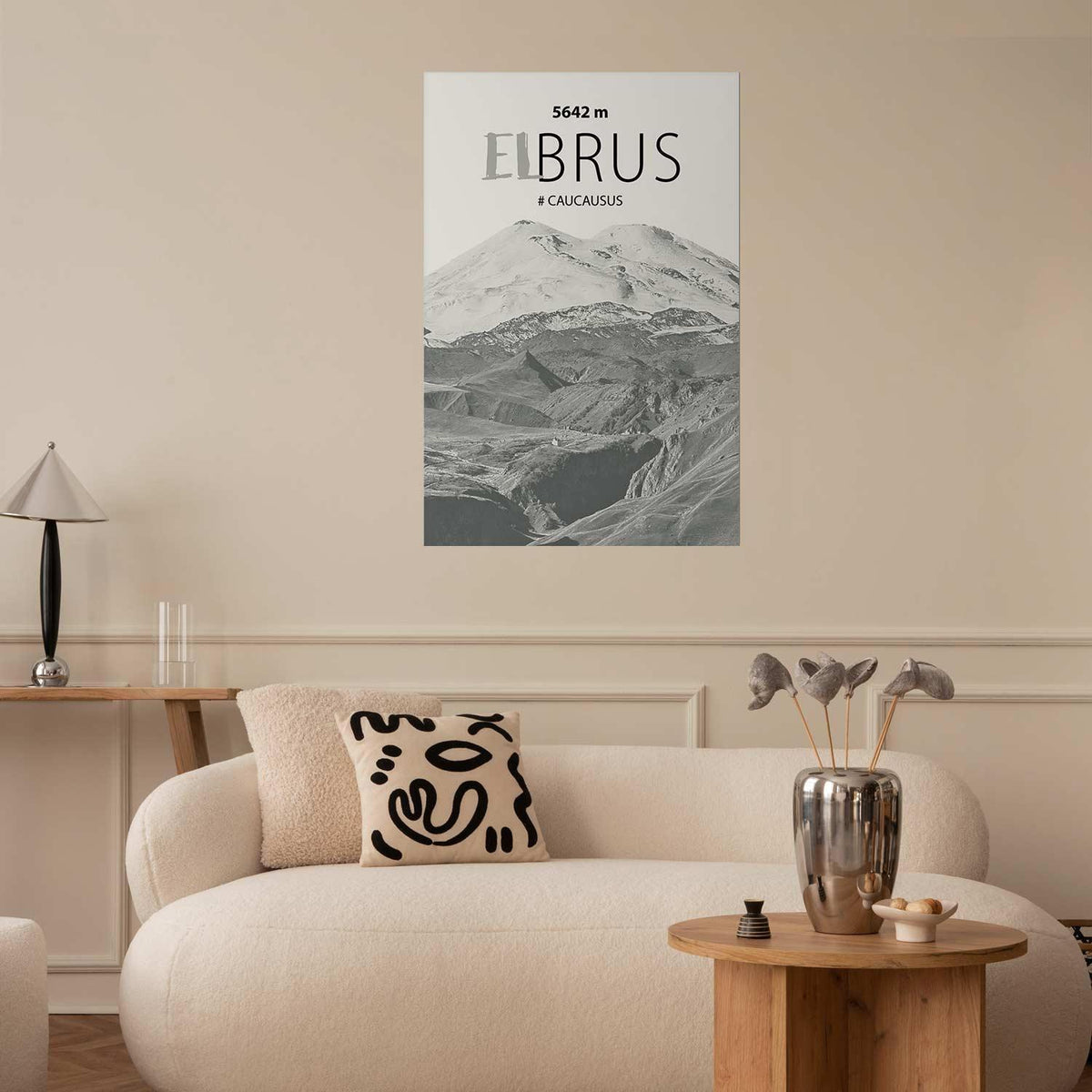 Poster - Majestic mountain peak Elbrus mountain crown mountain landscape