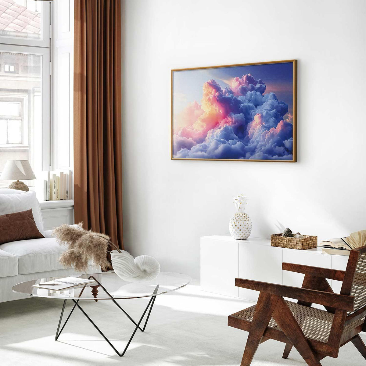 Poster - Clouds Like Painted: Artistic Dawn Brushes Painting the Sky