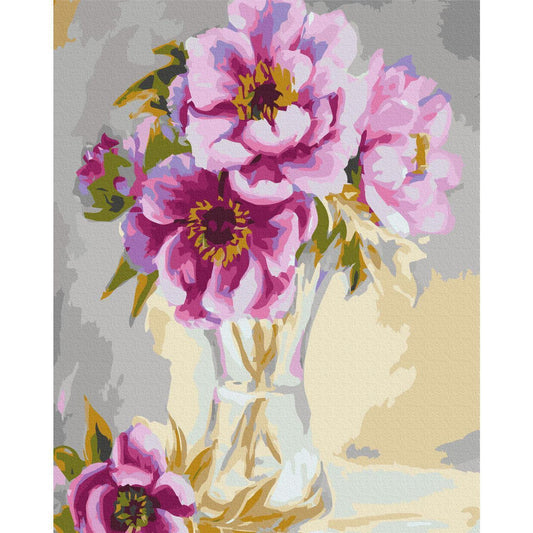 Malen nach Zahlen - Flowers In A Vase