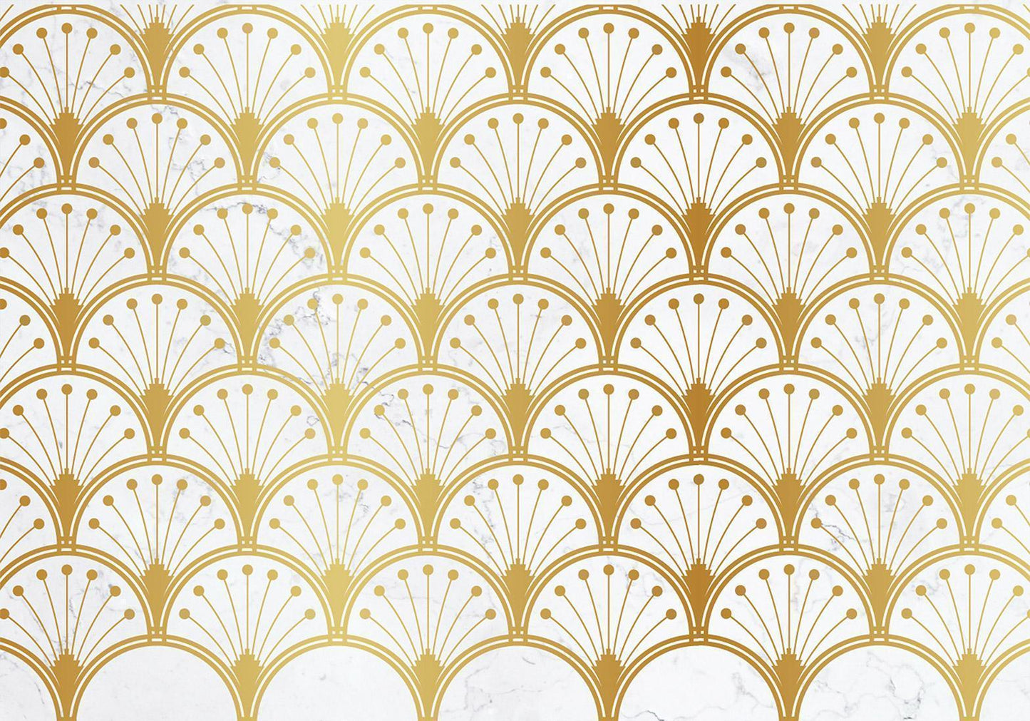 Fototapete - Gold and Marble Art Deco-inspired Pattern Artgeist