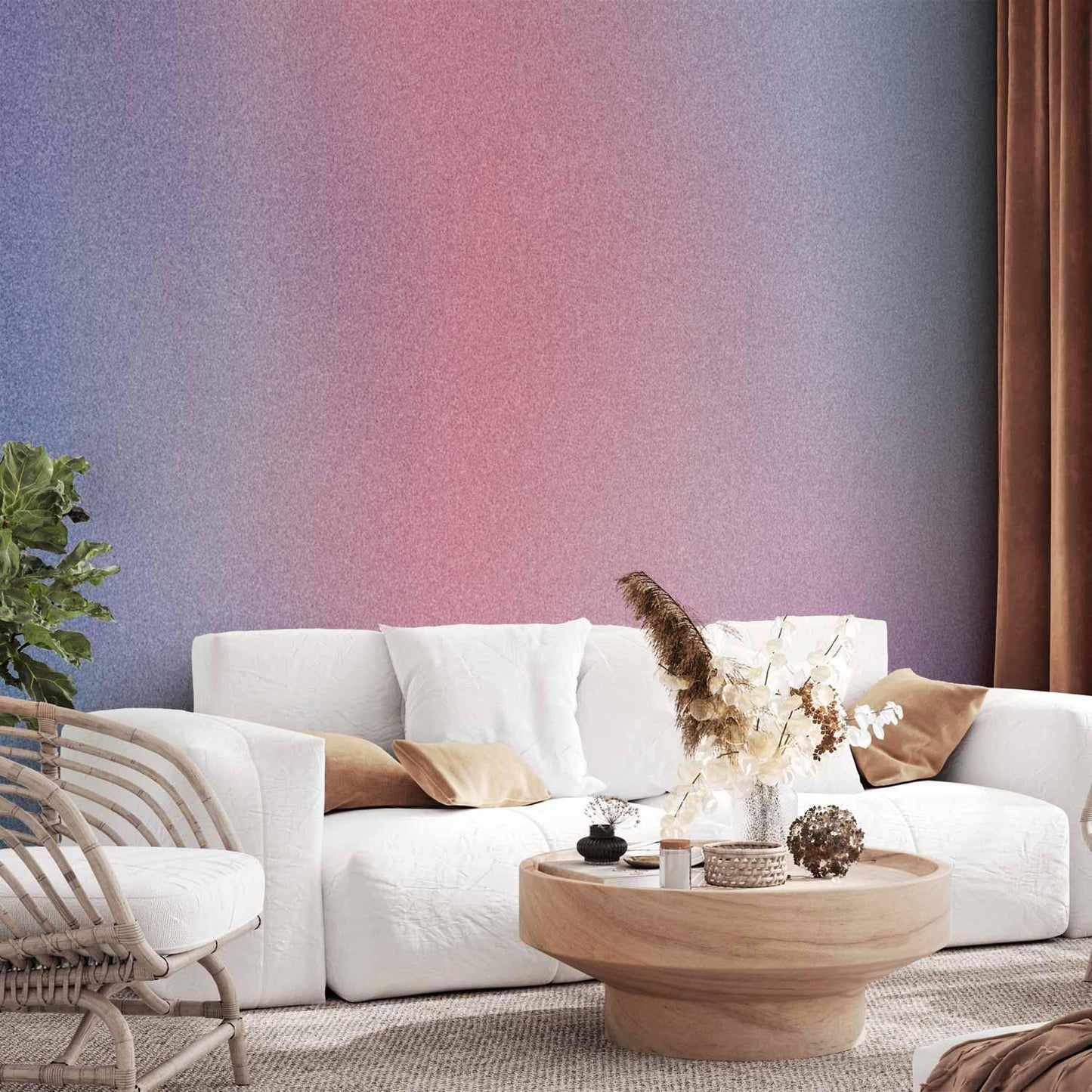 Fototapete - Rainbow Gradient - Delicate Multicolored Gradient Resembling Mist Artgeist