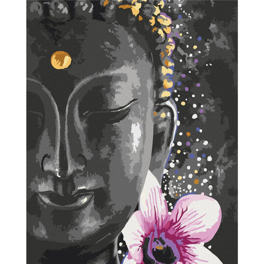 Malen nach Zahlen - Buddha and Flower
