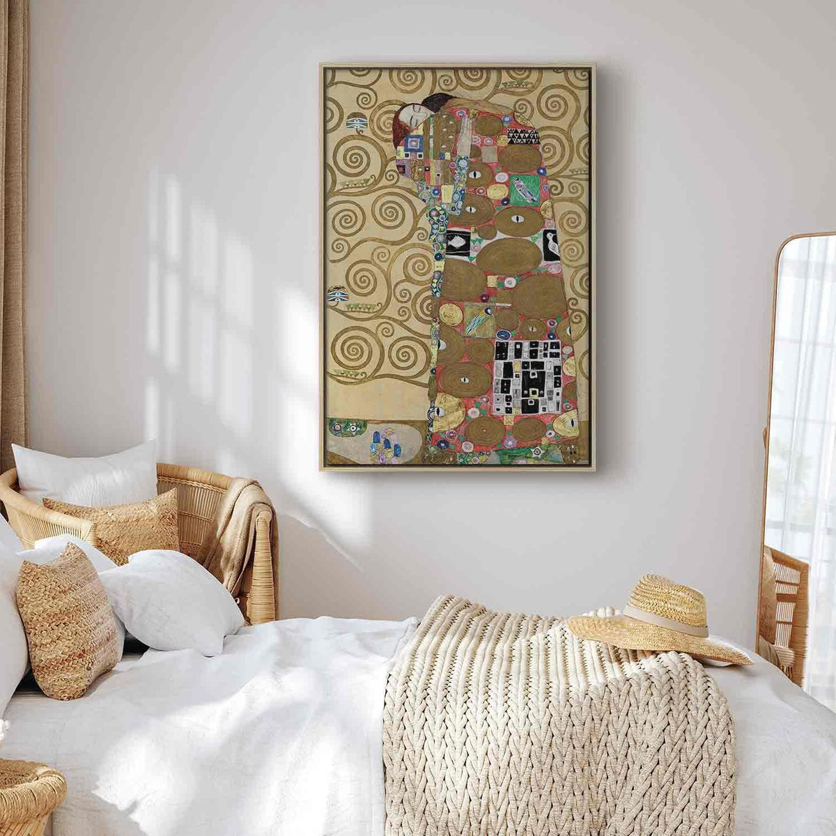 Leinwandbild - Gustav Klimt – The Fulfillment