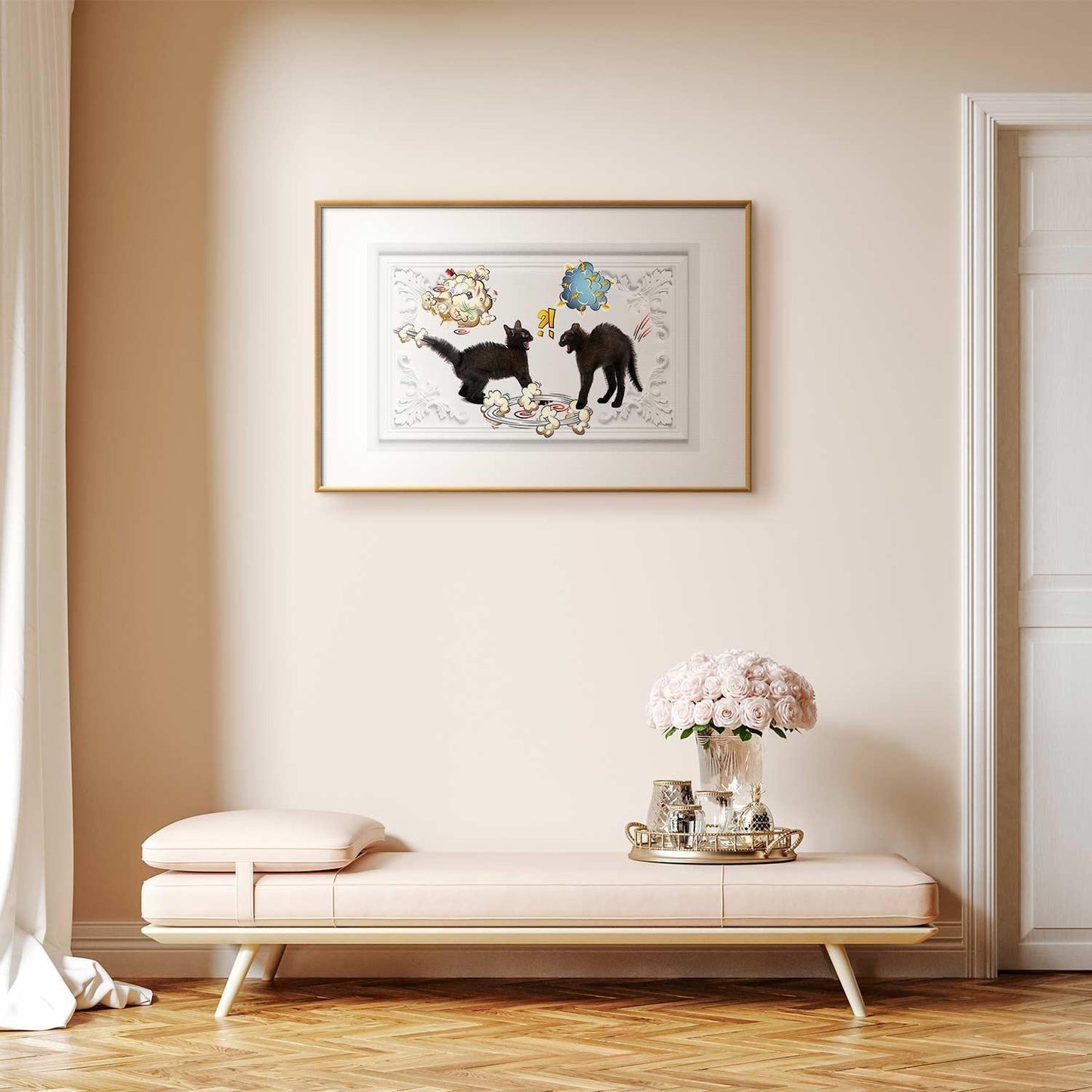 Poster - Cat Fight Artgeist