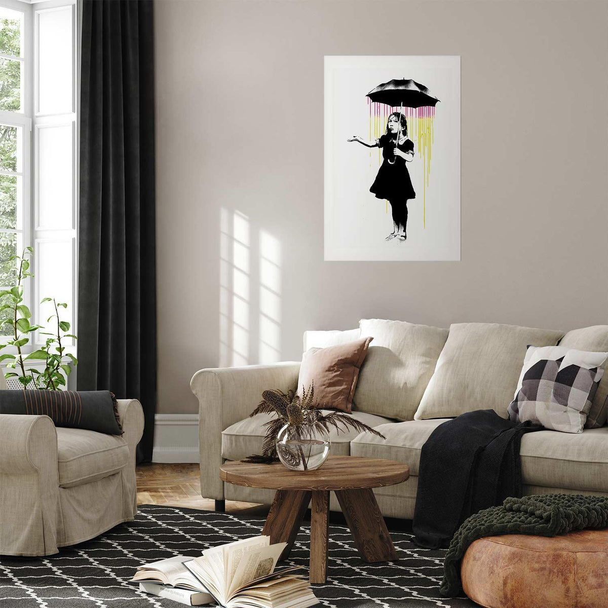 Poster - Girl with an Umbrella