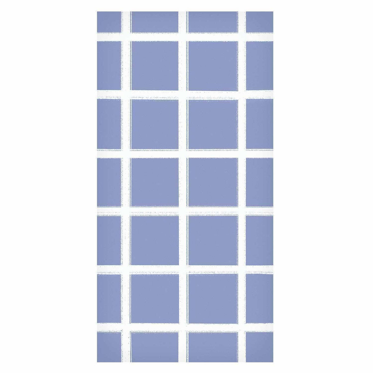Tapete - Lines and Symmetry - Expressive White Grid on a Blue Background
