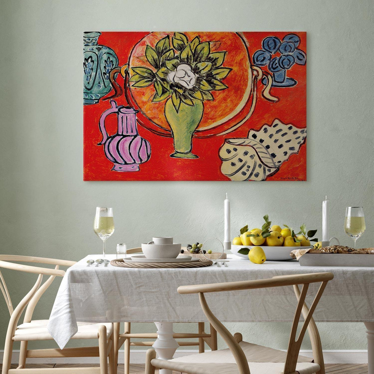 Leinwandbild - Henri Matisse – Still Life with Magnolia