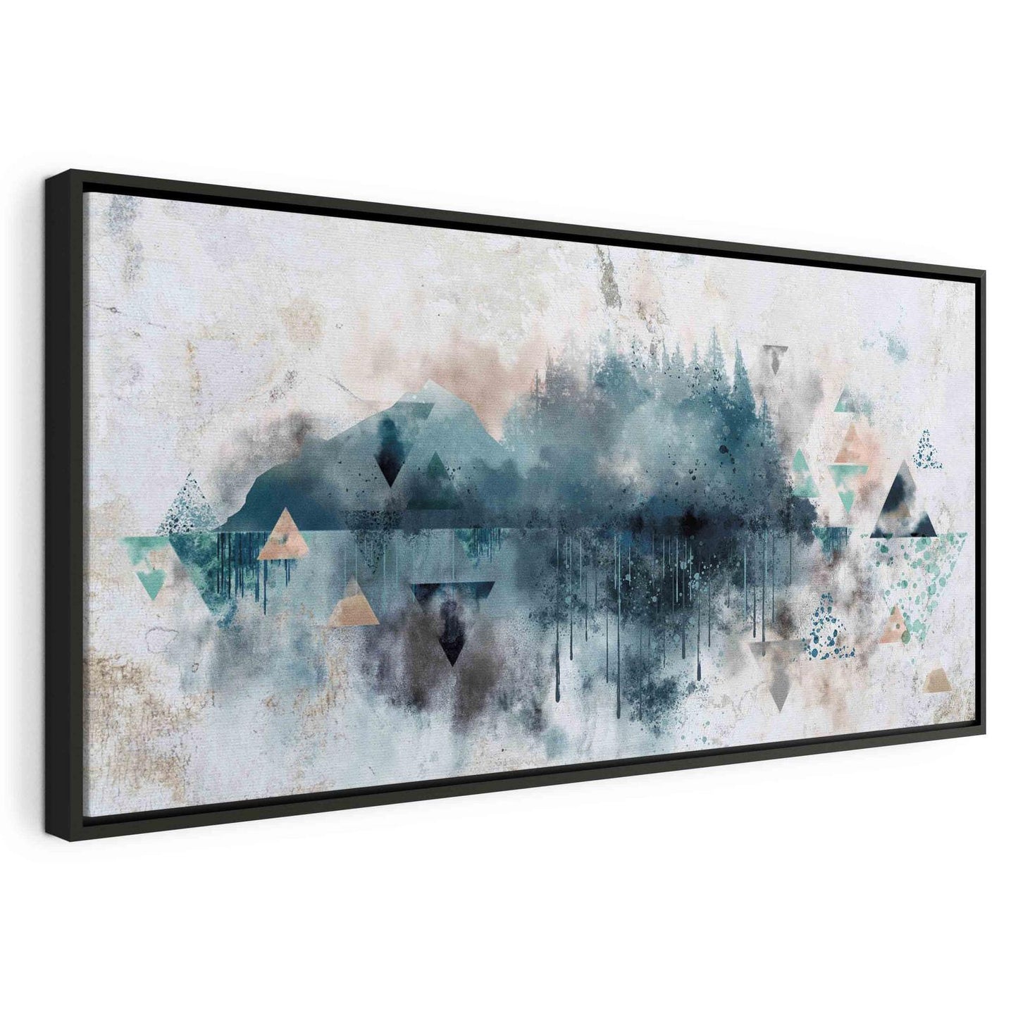Leinwandbild Geometrische Landschaft – Moderne Wandkunst für stilvolle Räume