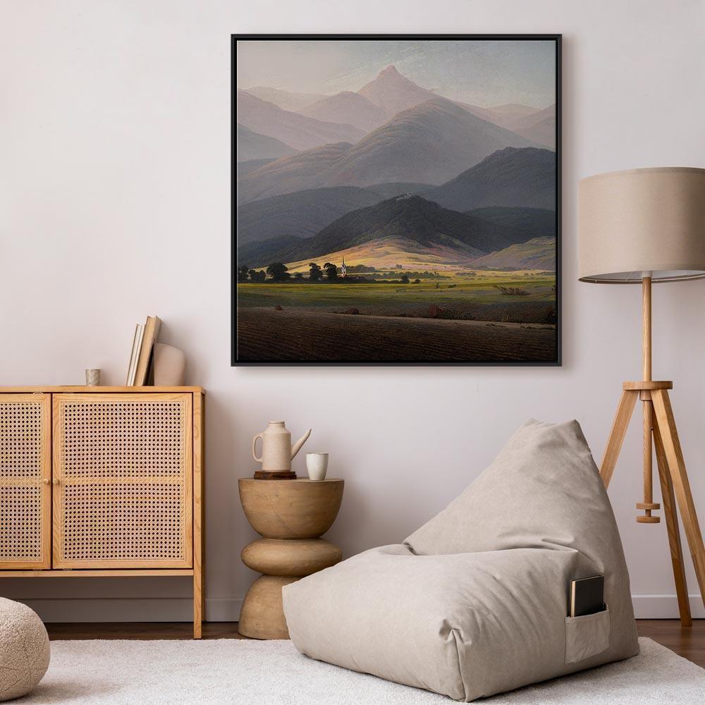 Leinwandbild - Caspar David Friedrich – The Great Mountains