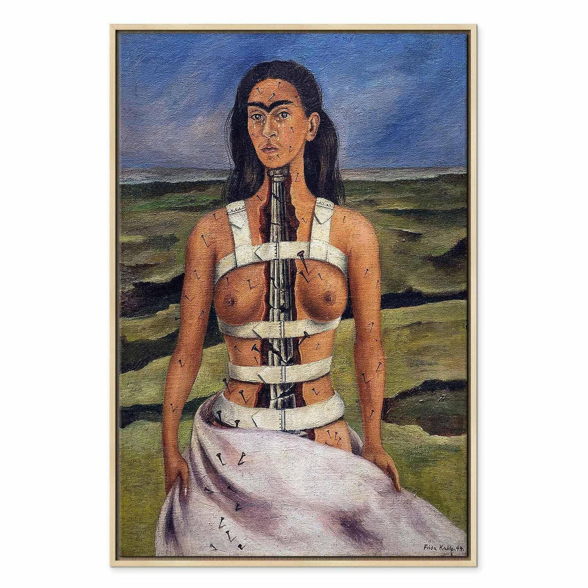 Leinwandbild - Frida Kahlo – The Broken Column