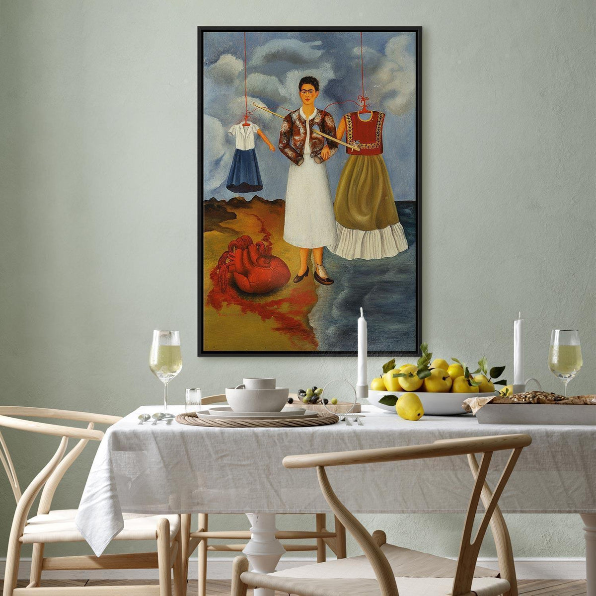 Leinwandbild - Frida Kahlo – Memory (The Heart)
