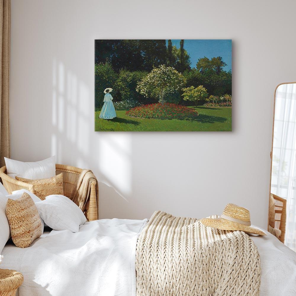 Leinwandbild - Claude Monet – Woman in the Garden