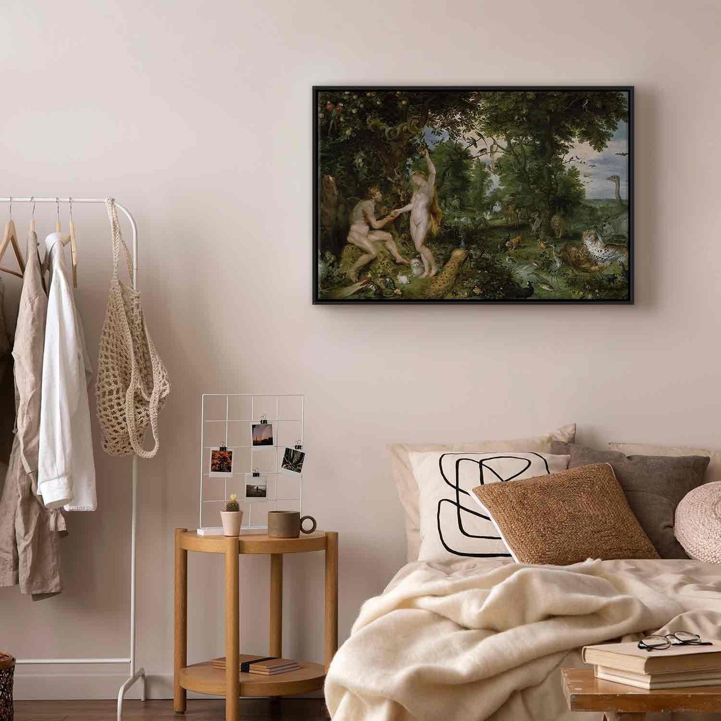 Leinwandbild - The Garden of Eden with the Fall of Man (Peter Paul Rubens) Artgeist