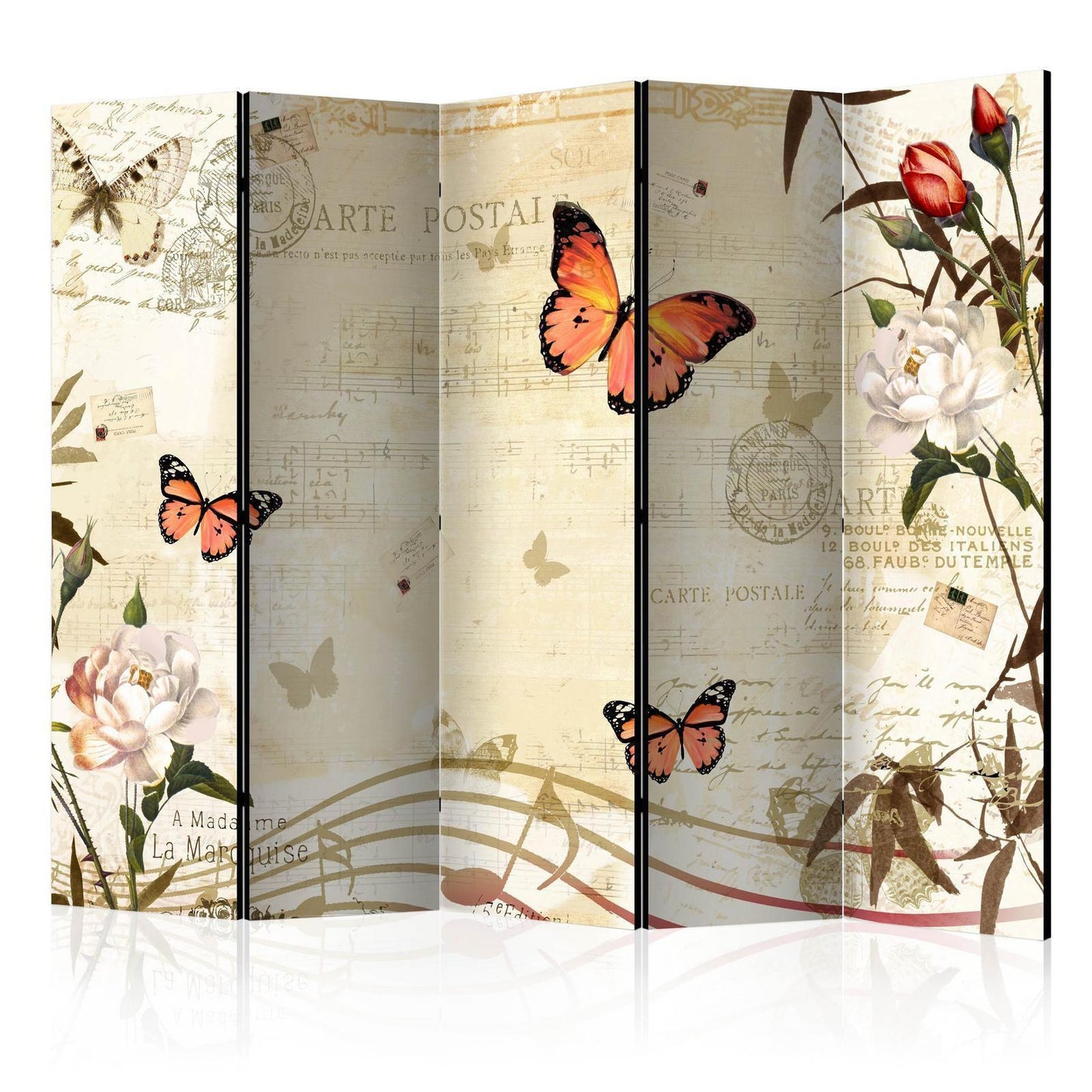 Paravent - Melodies of butterflies II Artgeist