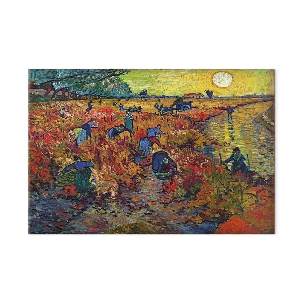 Leinwandbild - Vincent van Gogh – The Red Vineyard