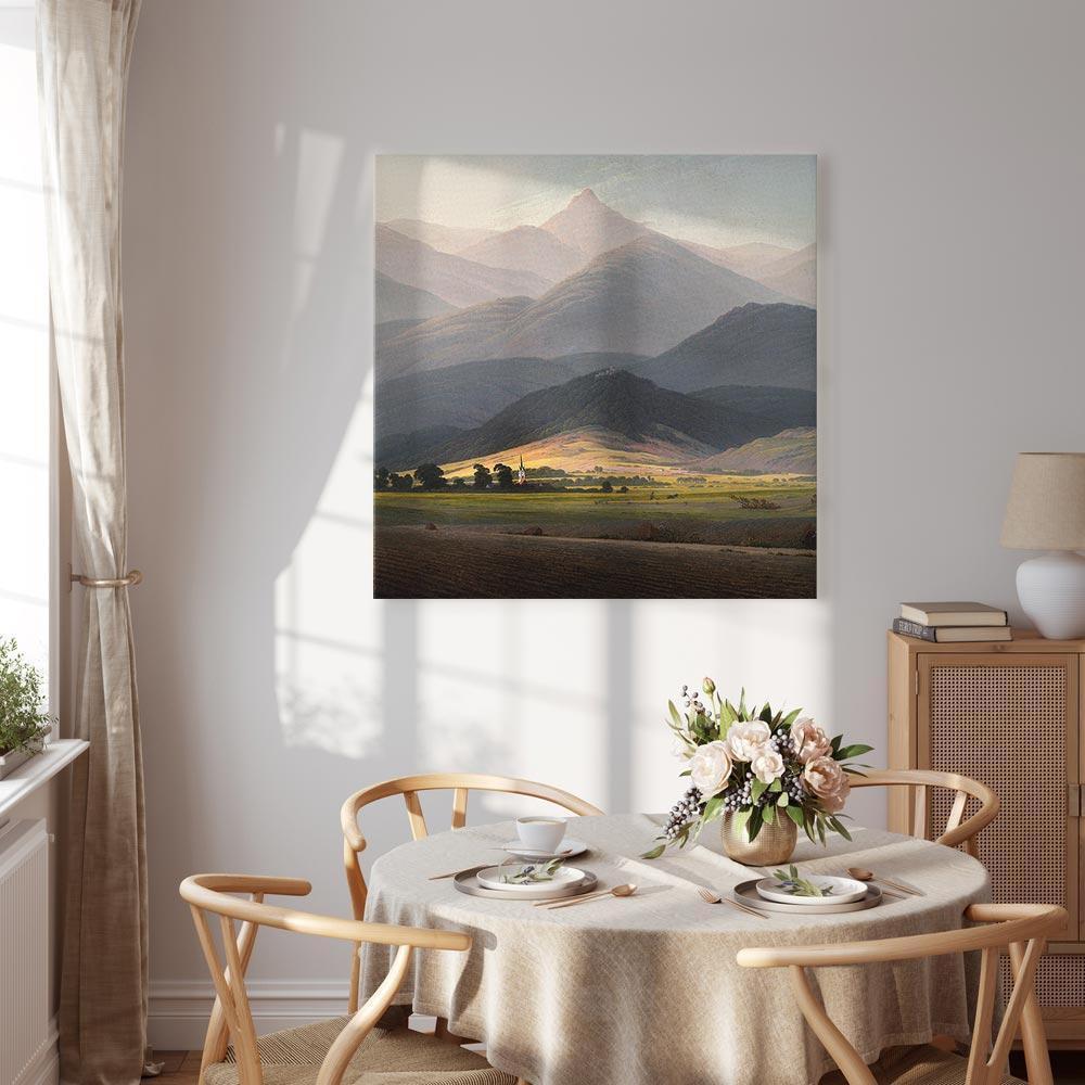 Leinwandbild - Caspar David Friedrich – The Great Mountains