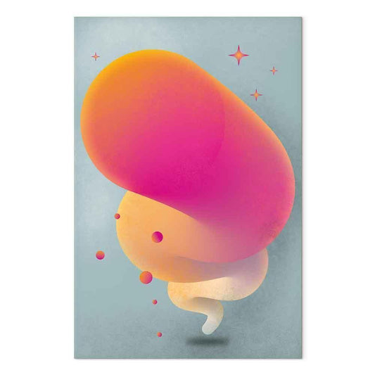 Leinwandbild - Pink Streak (1 Part) Vertical