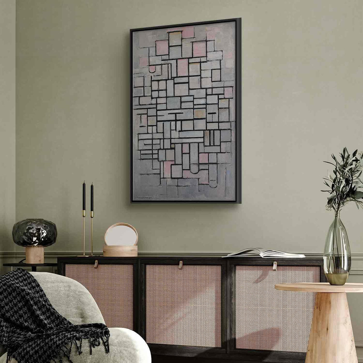 Leinwandbild - Piet Mondrian – Composition No IV