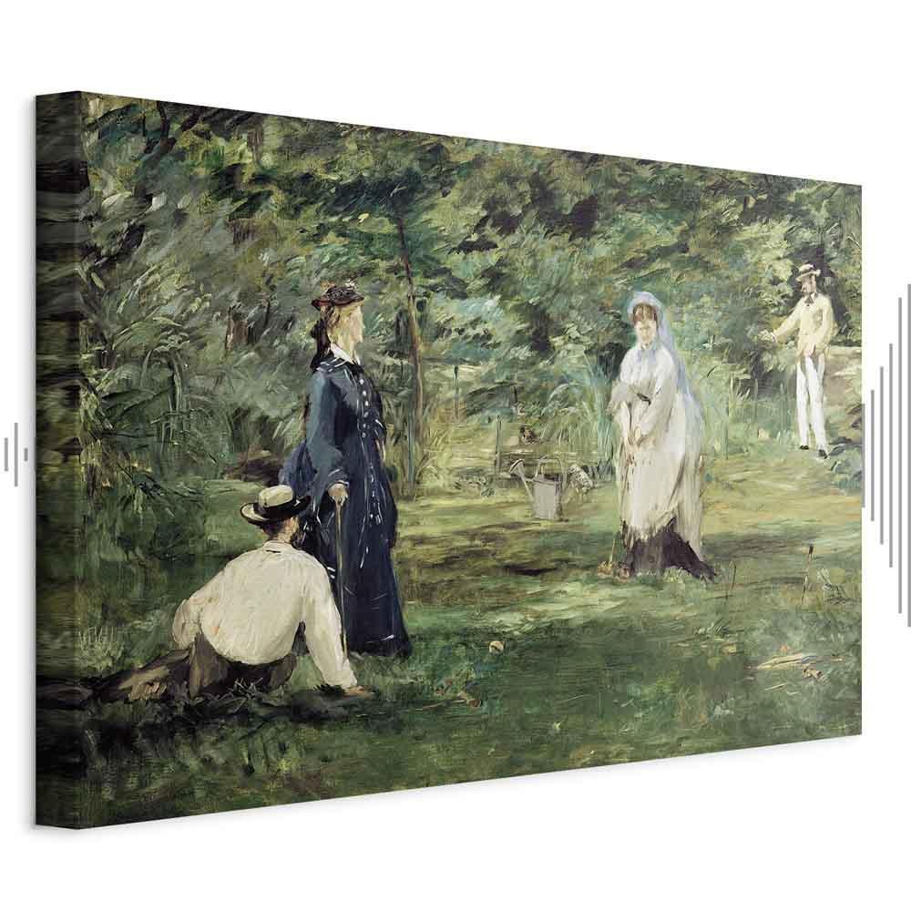 Leinwandbild - Edouard Manet – The Croquet Party in Paris