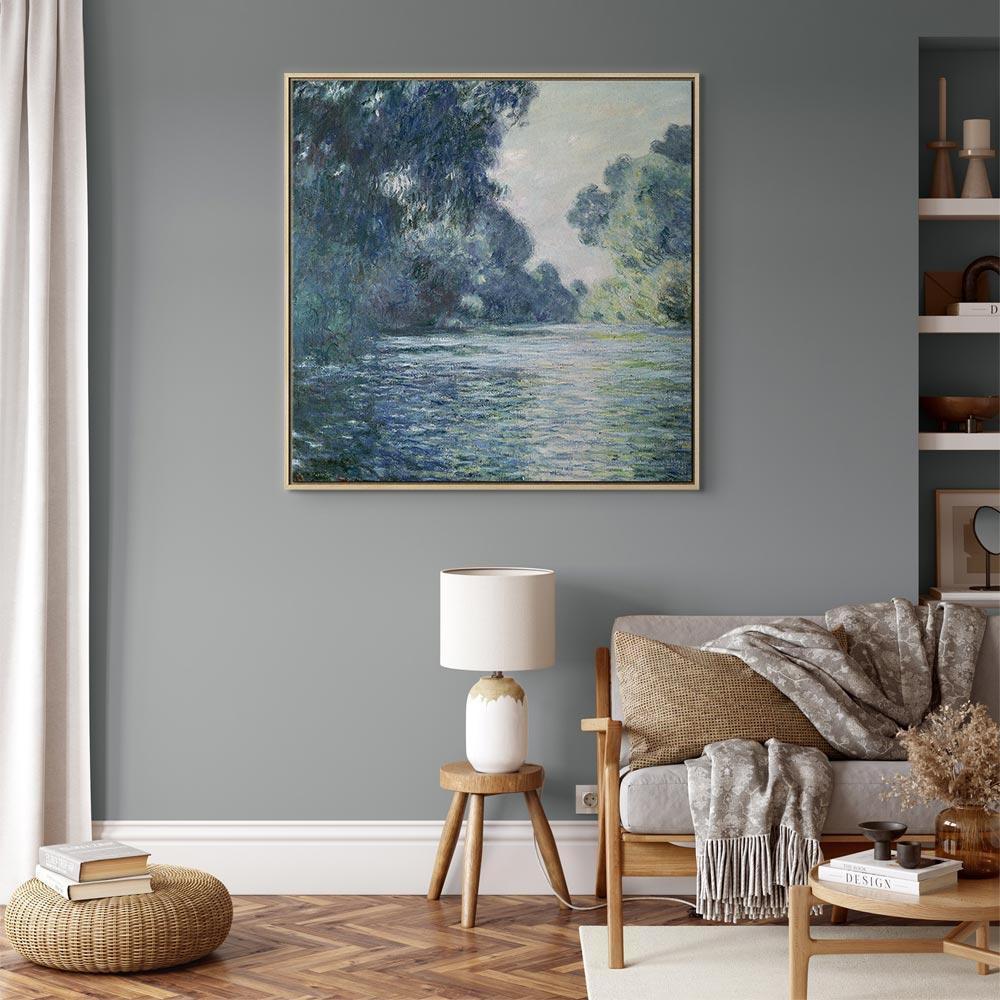 Leinwandbild - Claude Monet – A Stretch of the Seine near Giverny